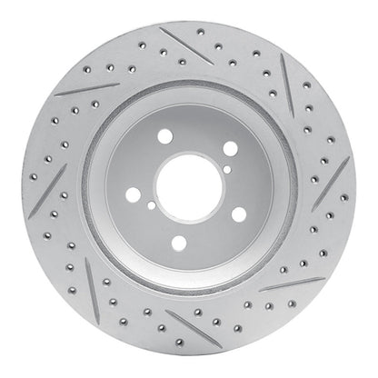 DFC Geoperformance Rear Left Drilled & Slotted Rotor for Subaru Crosstrek 2019 - 2023 | dfc830 - 13047L - JDMuscleSPK997375