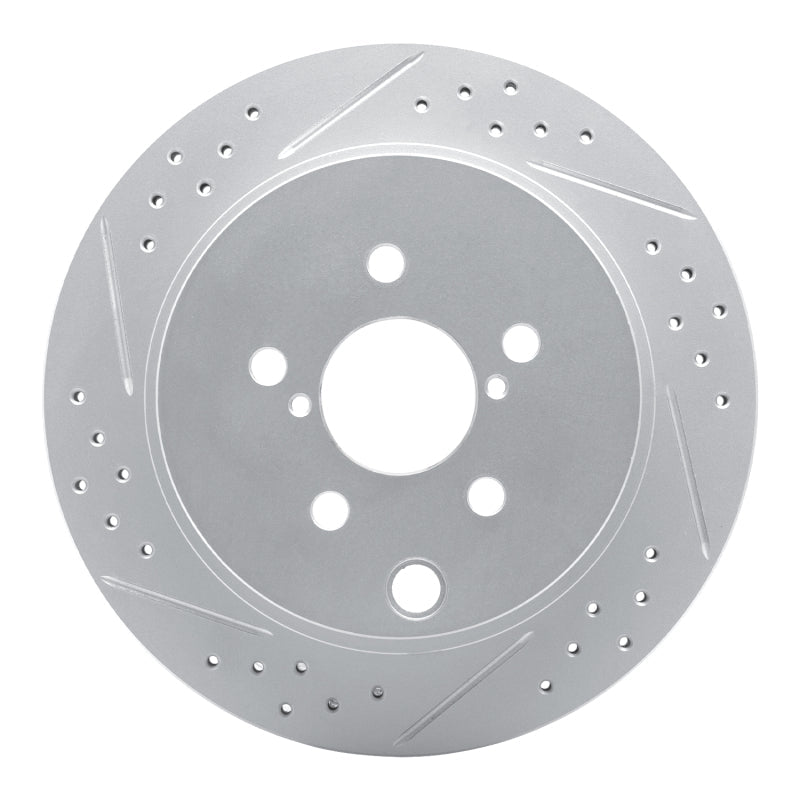 DFC Geoperformance Rear Left Drilled & Slotted Rotor for Subaru Forester 2014 - 2018 | dfc830 - 13027L - JDMuscleSPK997348
