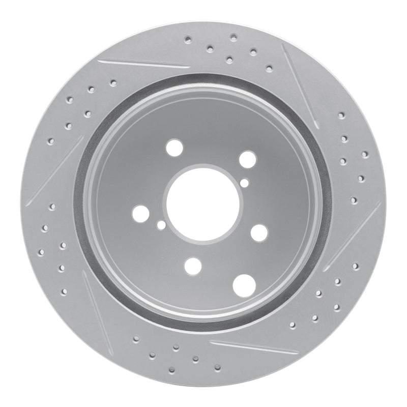 DFC Geoperformance Rear Left Drilled & Slotted Rotor for Subaru Forester 2014 - 2018 | dfc830 - 13027L - JDMuscleSPK997348
