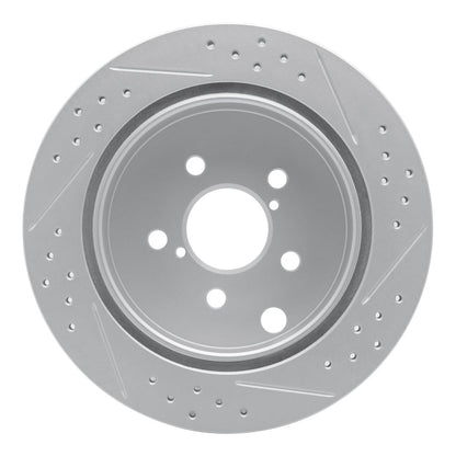 DFC Geoperformance Rear Left Drilled & Slotted Rotor for Subaru Forester 2014 - 2018 | dfc830 - 13027L - JDMuscleSPK997348
