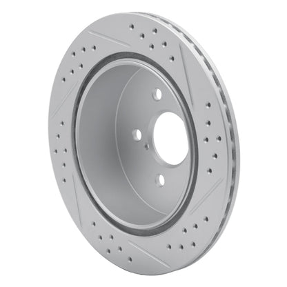 DFC Geoperformance Rear Left Drilled & Slotted Rotor for Subaru Forester 2014 - 2018 | dfc830 - 13027L - JDMuscleSPK997348