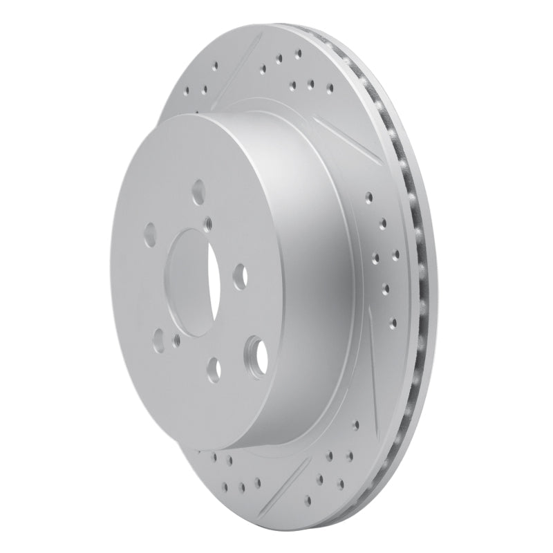 DFC Geoperformance Rear Left Drilled & Slotted Rotor for Subaru Forester 2014 - 2018 | dfc830 - 13027L - JDMuscleSPK997348