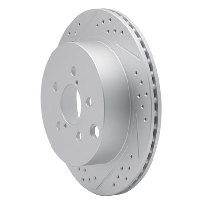 DFC Geoperformance Rear Left Drilled & Slotted Rotor for Subaru Forester 2014 - 2018 | dfc830 - 13027L - JDMuscleSPK997348