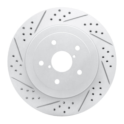 DFC Geoperformance Rear Left Drilled & Slotted Rotor for Subaru Impreza 2005 - 2007 | dfc830 - 13017L - JDMuscleSPK997330