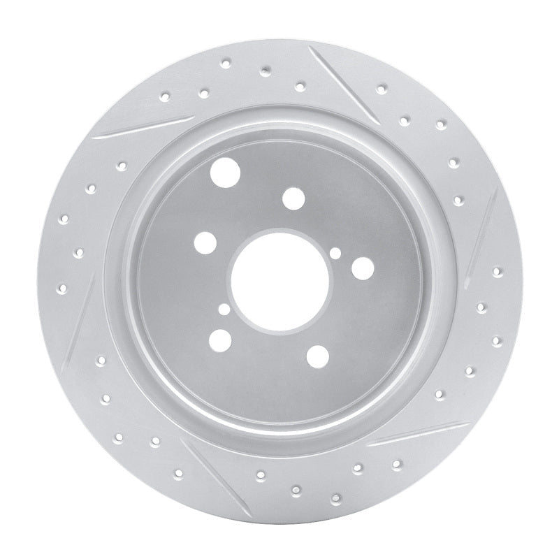 DFC Geoperformance Rear Left Drilled & Slotted Rotor for Subaru XV Crosstrek 2012 - 2023 | dfc830 - 13025L - JDMuscleSPK997344
