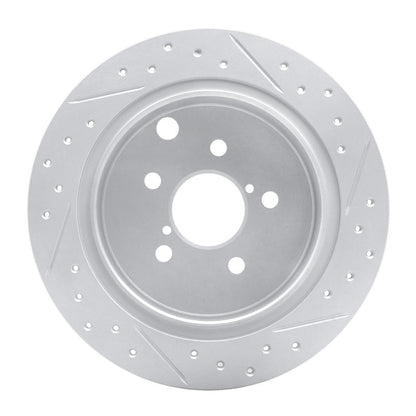 DFC Geoperformance Rear Left Drilled & Slotted Rotor for Subaru XV Crosstrek 2012 - 2023 | dfc830 - 13025L - JDMuscleSPK997344