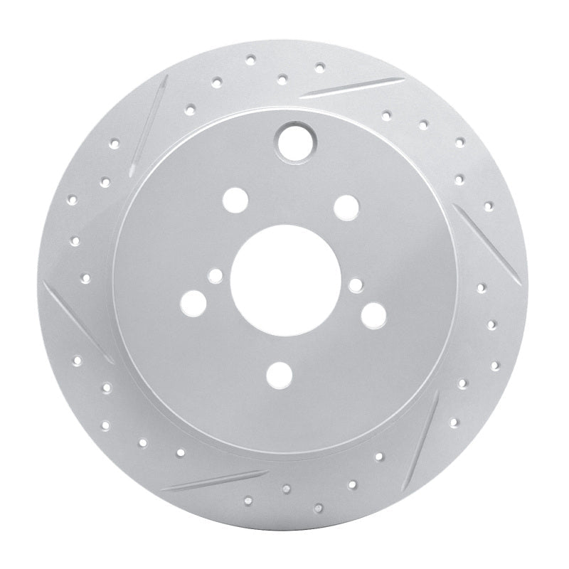 DFC Geoperformance Rear Left Drilled & Slotted Rotor for Subaru XV Crosstrek 2012 - 2023 | dfc830 - 13025L - JDMuscleSPK997344