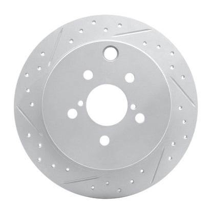 DFC Geoperformance Rear Left Drilled & Slotted Rotor for Subaru XV Crosstrek 2012 - 2023 | dfc830 - 13025L - JDMuscleSPK997344