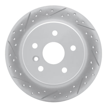 DFC Geoperformance Rear Left Drilled & Slotted Rotor for Toyota Avalon 2000 - 2004 | dfc830 - 76071L - JDMuscleSPK999813