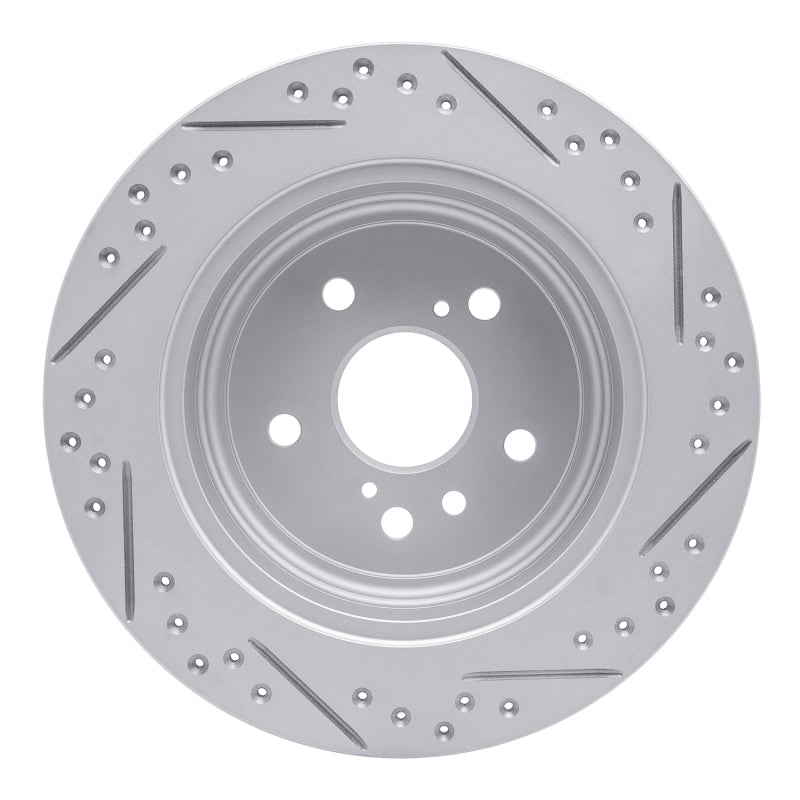 DFC Geoperformance Rear Left Drilled & Slotted Rotor for Toyota Highlander 2008 - 2013 | dfc830 - 76139L - JDMuscleSPK999885