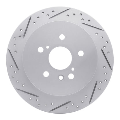DFC Geoperformance Rear Left Drilled & Slotted Rotor for Toyota Highlander 2008 - 2013 | dfc830 - 76139L - JDMuscleSPK999885