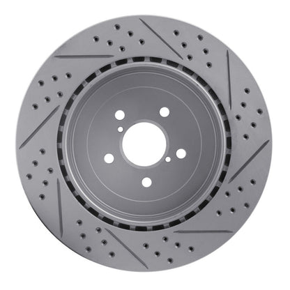 DFC Geoperformance Rear Right Drilled & Slotted Rotor for 2003 - 2004 Subaru Impreza | dfc830 - 13015R - JDMuscleSPK997327