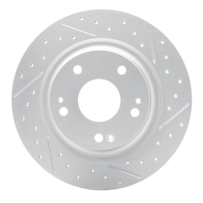 DFC Geoperformance Rear Right Drilled & Slotted Rotor for Honda Civic 2017 - 2020 | dfc830 - 59068R - JDMuscleSPK999084