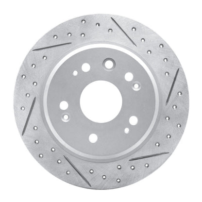 DFC Geoperformance Rear Right Drilled & Slotted Rotor for Honda CR - V (2002 - 2004) | dfc830 - 59046R - JDMuscleSPK999054