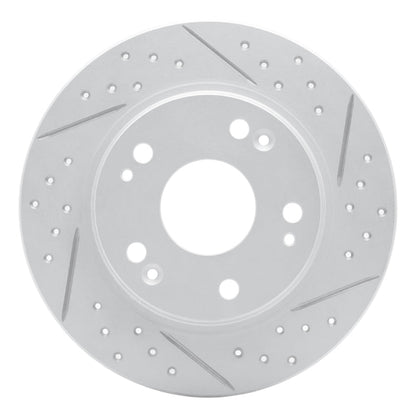 DFC Geoperformance Rear Right Drilled & Slotted Rotor for Honda CR - Z 2011 - 2015 | dfc830 - 59035R - JDMuscleSPK999035