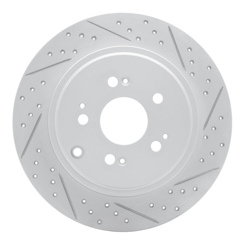 DFC Geoperformance Rear Right Drilled & Slotted Rotor for Honda Ridgeline 2006 - 2014 | dfc830 - 59052R - JDMuscleSPK999064