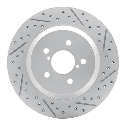 DFC Geoperformance Rear Right Drilled & Slotted Rotor for Subaru Crosstrek 2019 - 2023 | dfc830 - 13047R - JDMuscleSPK997376