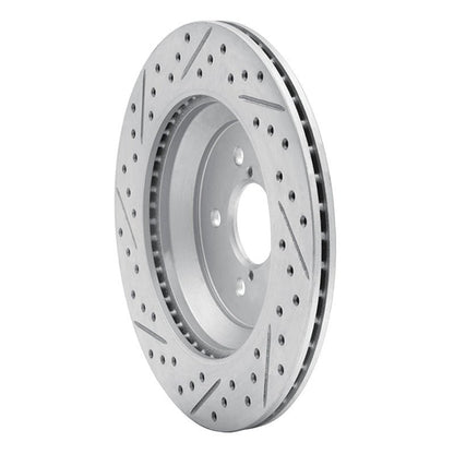 DFC Geoperformance Rear Right Drilled & Slotted Rotor for Subaru Crosstrek 2019 - 2023 | dfc830 - 13047R - JDMuscleSPK997376