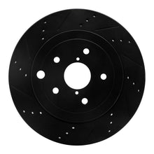 DFC Rear Left Drilled & Slotted Black Brake Rotor for 2008 - 2020 Subaru WRX STI | dfc633 - 13022L - JDMuscleSPK927237
