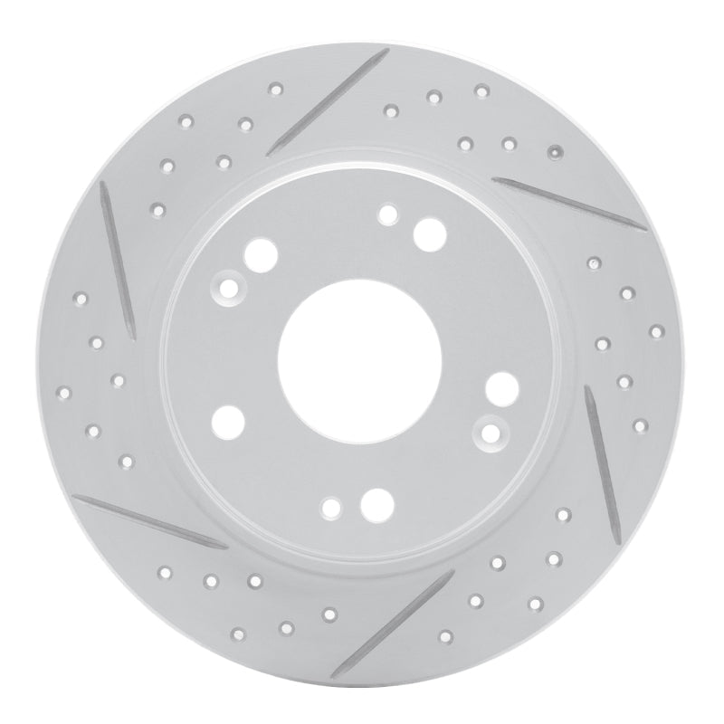 DFC Rear Left Drilled & Slotted Geoperformance Rotor for Honda CR - Z 2011 - 2015 | dfc830 - 59035L - JDMuscleSPK999034