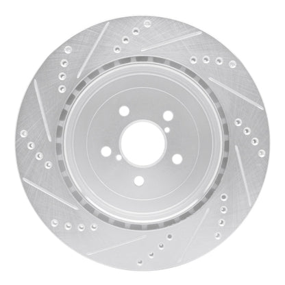 DFC Rear Right Drilled & Slotted Silver Brake Rotor for 2003 - 2004 Subaru Impreza - Part Number DFC631 - 13015R | dfc631 - 13015R - JDMuscleSPK922268