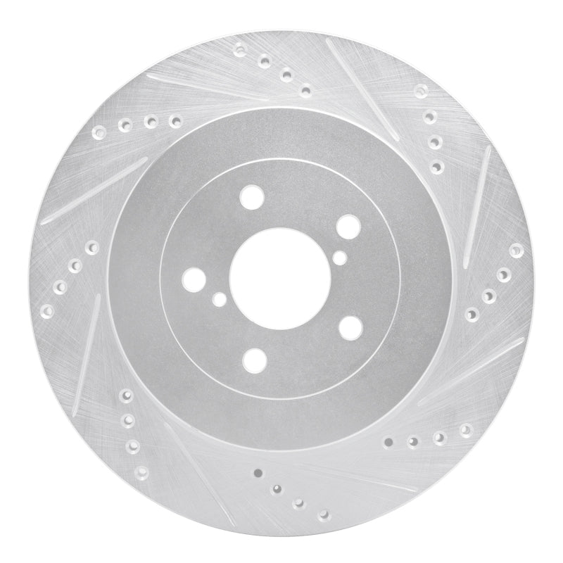 DFC Rear Right Drilled & Slotted Silver Brake Rotor for 2003 - 2004 Subaru Impreza - Part Number DFC631 - 13015R | dfc631 - 13015R - JDMuscleSPK922268