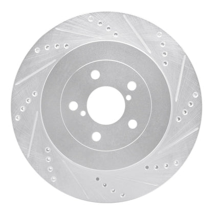 DFC Rear Right Drilled & Slotted Silver Brake Rotor for 2003 - 2004 Subaru Impreza - Part Number DFC631 - 13015R | dfc631 - 13015R - JDMuscleSPK922268