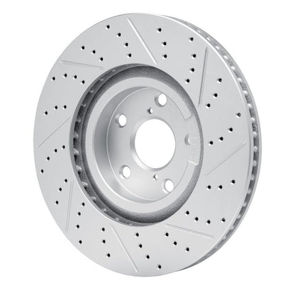DFC Right Front Drill & Slot Geoperf Rotor for 1993 - 1998 Toyota Supra | dfc830 - 76063D - JDMuscleSPK999767