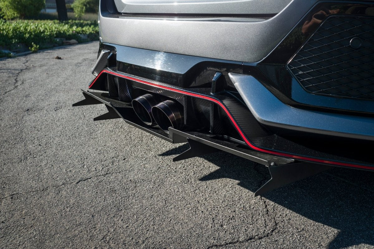Diffuser V1+ [17 - 21 Honda Civic Type R] FK8 - JDMuscleDiffusers and Vortex Generatorssku-15106745565219