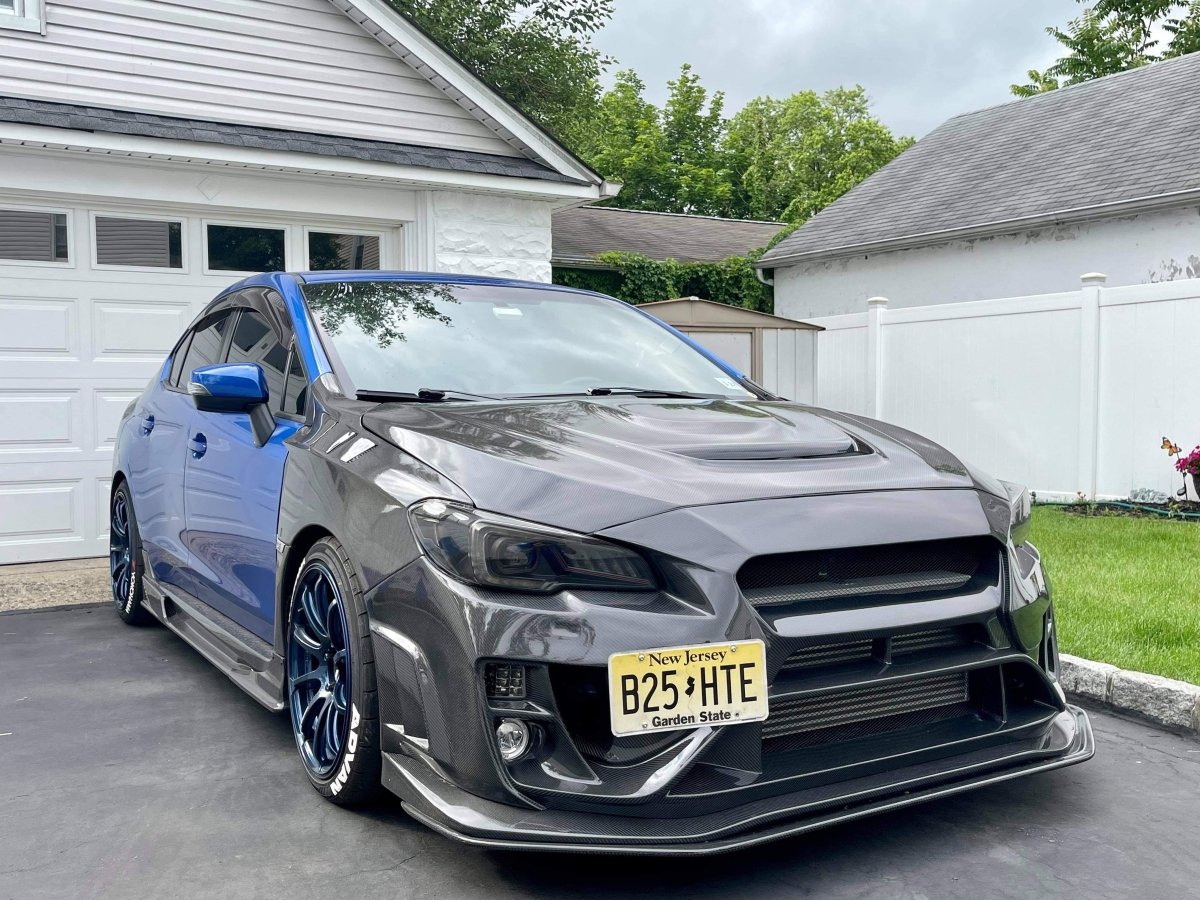 Discontinued JDMuscle [15-21 WRX/STI] Carbon Fiber/FRP Vented Fenders V2 - JDMuscleFendersJDM-WRX15-808-CFCarbon