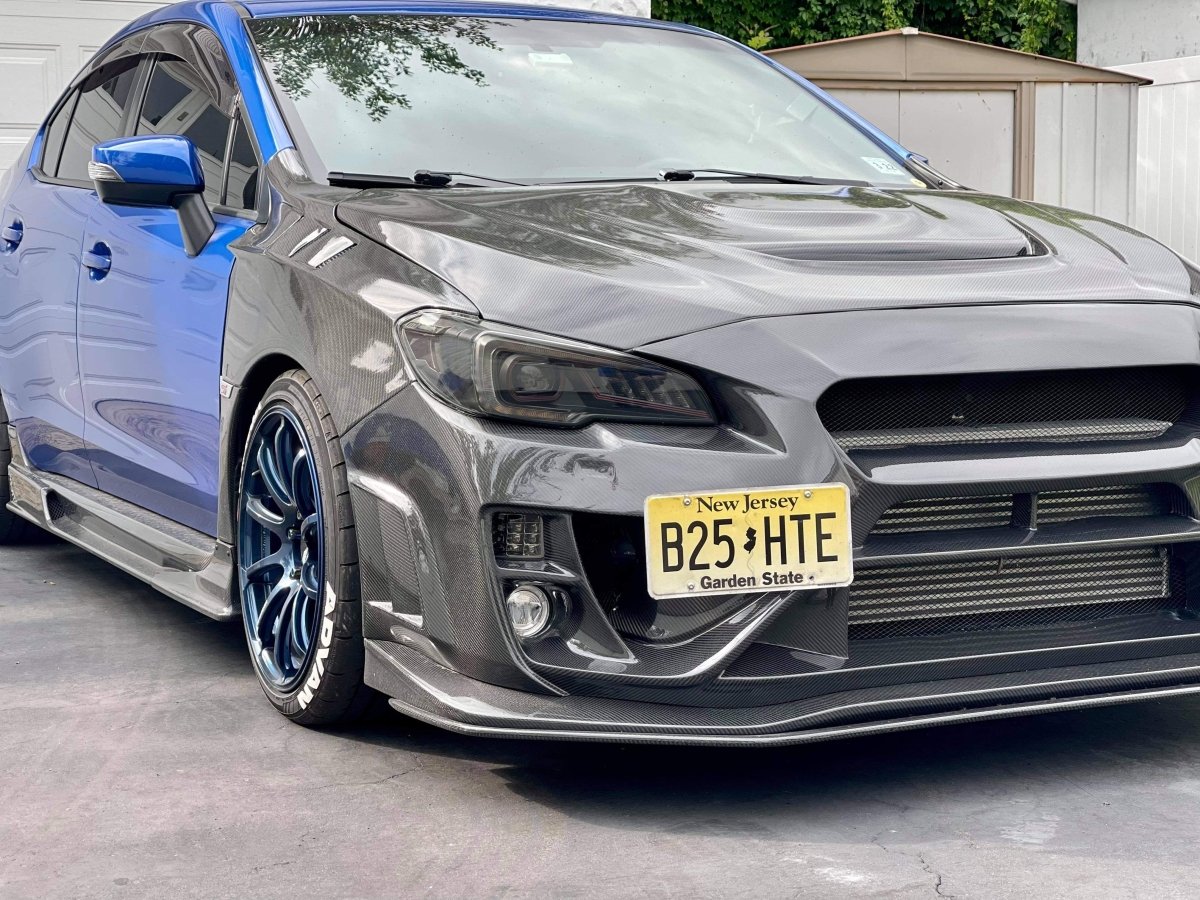 Discontinued JDMuscle [15-21 WRX/STI] Carbon Fiber/FRP Vented Fenders V2 - JDMuscleFendersJDM-WRX15-808-CFCarbon