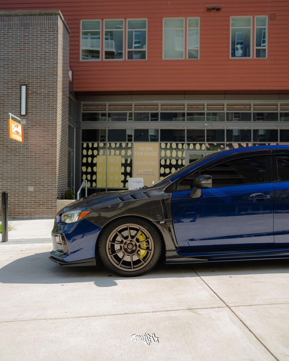 Discontinued JDMuscle [15-21 WRX/STI] Carbon Fiber/FRP Vented Fenders V2 - JDMuscleFendersJDM-WRX15-808-CFCarbon