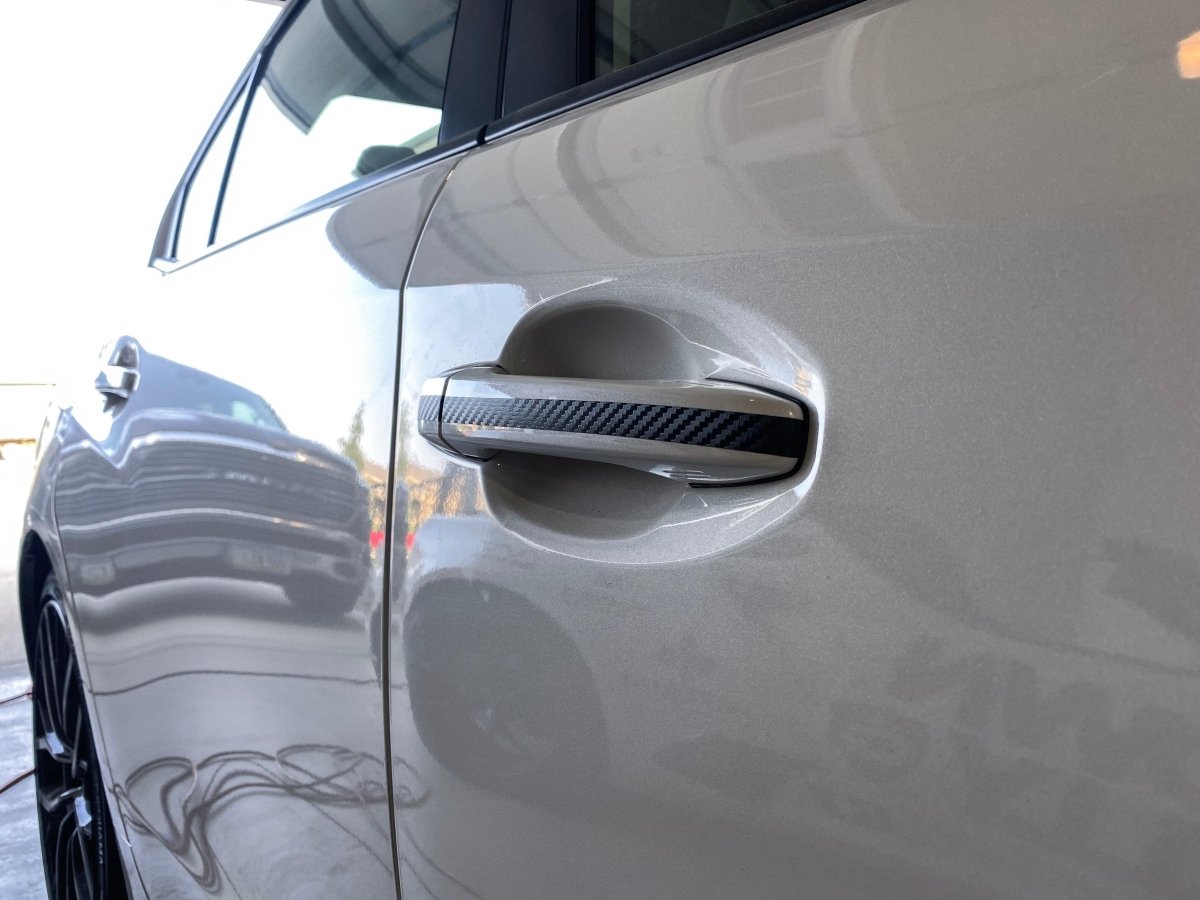 Door Handle Overlays - 2015 - 2020 Subaru WRX / STI - JDMuscleSFB15WRXDHO3D3D Carbon (Black)
