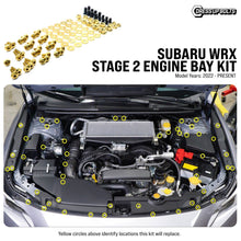 Dress Up Bolts [22 - 26 WRX] Stage 2 Titanium Hardware Engine Bay Kit - JDMuscleDress Up HardwaresSUB-039-Ti-GLDGold
