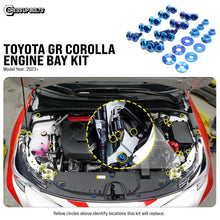 Dress Up Bolts [23+ GR Corolla] Titanium Hardware Engine Bay Kit - JDMuscleDress Up BoltsTOY-052-Ti-BLUBlue