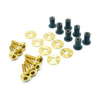 Dress Up Bolts [23+ GR Corolla] Titanium Hardware Radiator Shroud Kit - JDMuscleDress Up BoltsTOY-053-Ti-GLDGold