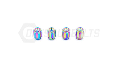 Dress Up Bolts Gear Design Titanium Valve Stem Kit (True Burned) Most Subaru Models | ACC-002-Ti-TB