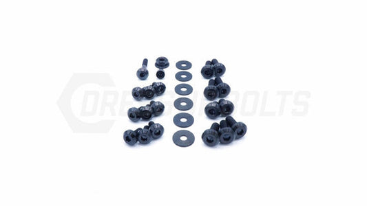 Dress Up Bolts 08-21 STI Stage 1 Titanium Hardware Engine Kit - Black | SUB-016-Ti-BLK