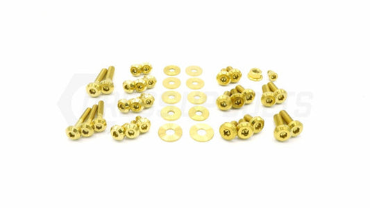 Dress Up Bolts 15-21 STI Stage 2 Titanium Hardware Engine Kit - Gold | SUB-017-Ti-GLD