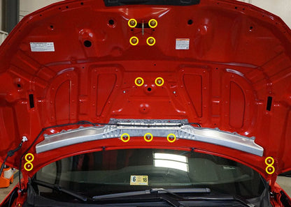 Dress Up Bolts Titanium Hardware Hood Kit - Honda Civic Type R (2017 - 2021) - JDMuscleHardware KitsHON-038-Ti-BLKBlack