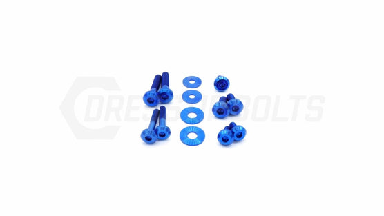 Dress Up Bolts 15-21 STI Titanium Hardware Intercooler Kit - Blue | SUB-018-Ti-BLU