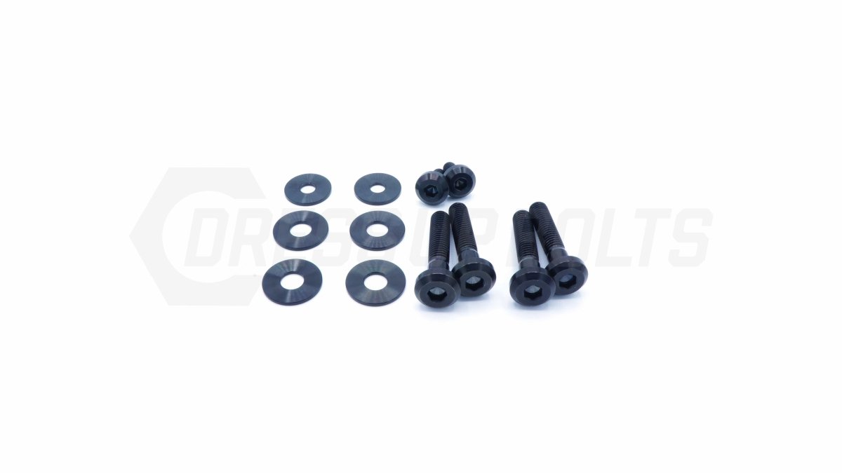 Dress Up Bolts 15-21 Subaru WRX/STI Titanium Hardware Trunk Kit - Black | SUB-019-Ti-BLK