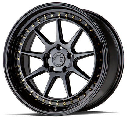 DS-X - JDMuscleWheelsDSX1985511435GB19x8.55x114.3 | +35 | 73.1Gloss Black W /Gold Rivets