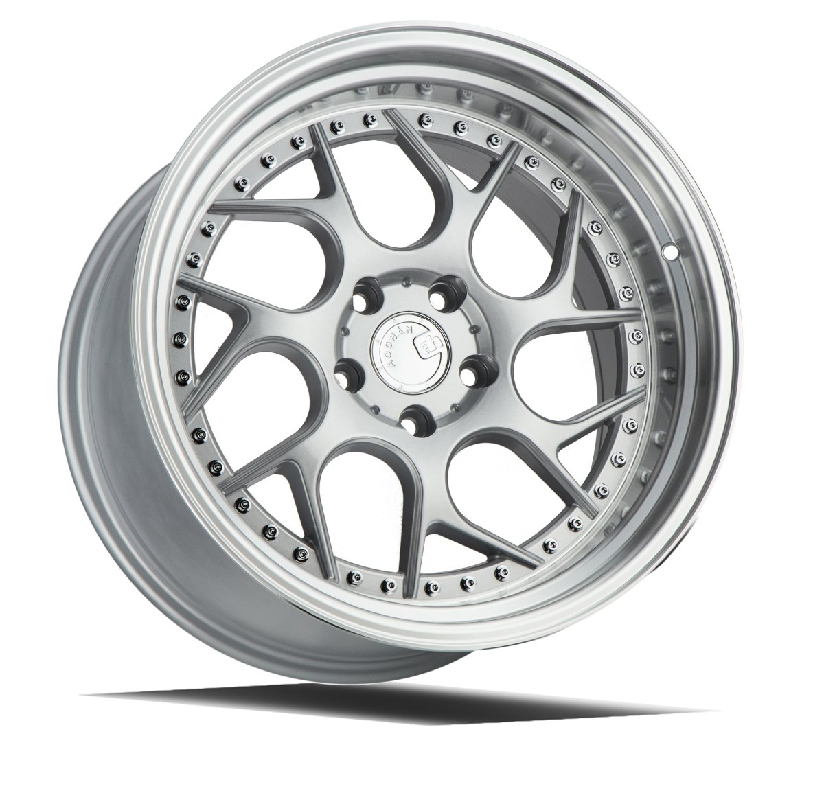 DS01 - JDMuscleWheelsDS1181055114315SML18x10.55x114.3 | +15 | 73.1Silver w/Machined Lip