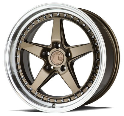 DS05 - JDMuscleWheelsDS51885510035BR18x8.55x100 | +35 | 73.1Bronze w/Machined Lip