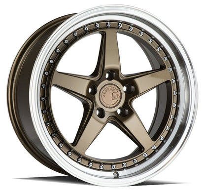 DS05 - JDMuscleWheelsDS51885510035BR18x8.55x100 | +35 | 73.1Bronze w/Machined Lip