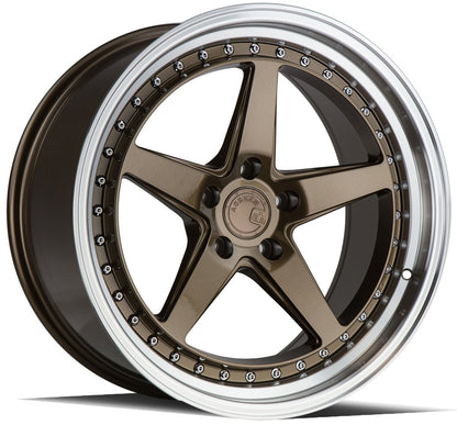 DS05 - JDMuscleWheelsDS51885510035BR18x8.55x100 | +35 | 73.1Bronze w/Machined Lip