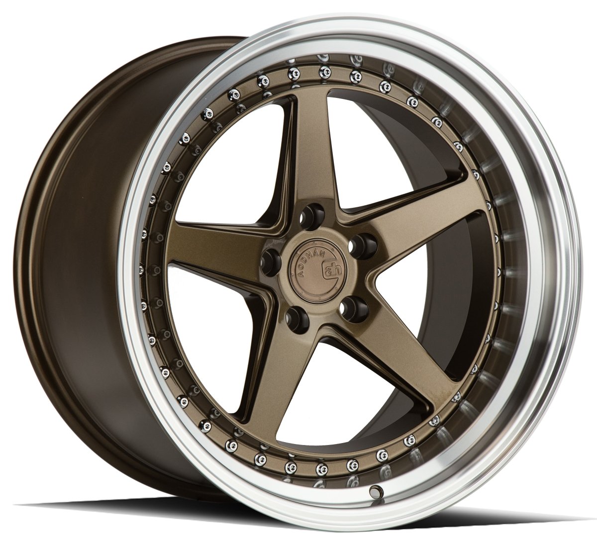 DS05 - JDMuscleWheelsDS51885510035BR18x8.55x100 | +35 | 73.1Bronze w/Machined Lip