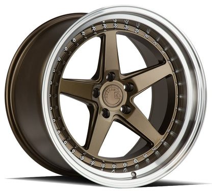 DS05 - JDMuscleWheelsDS51885510035BR18x8.55x100 | +35 | 73.1Bronze w/Machined Lip