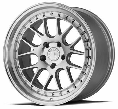 DS06 - JDMuscleWheelsDS61885510035SMF18x8.55x100 | +35 | 73.1Silver w/Machined Face